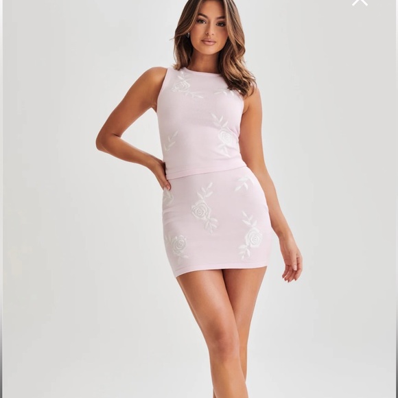 Meshki Pink Floral Knit Set - Picture 4 of 7